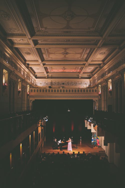 Free People Performing in Opera House Stock Photo