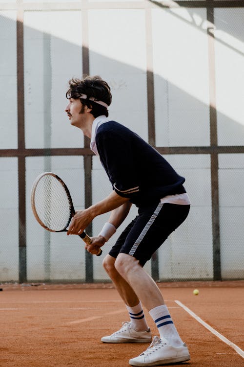 A Man Playing Tennis