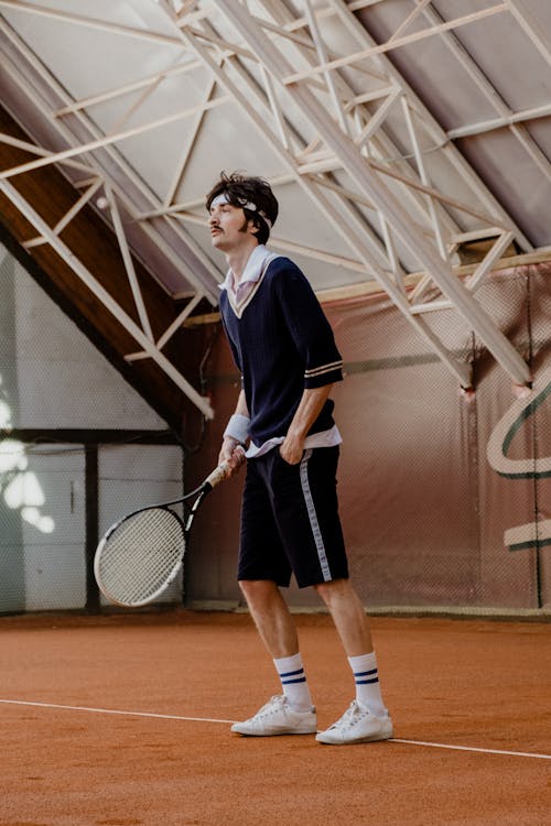 A Man on a Tennis Court