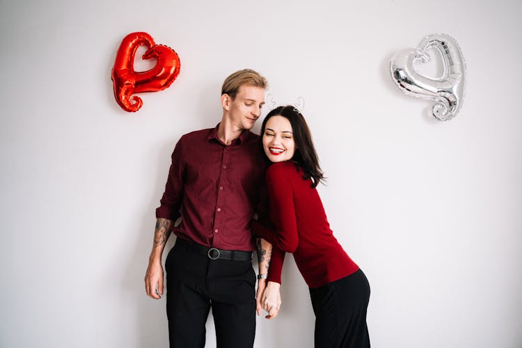 Photo Of A Couple Near Balloons