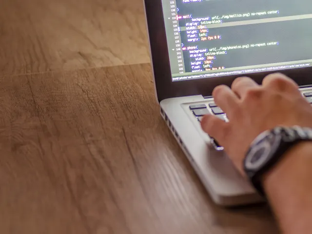 Developer checking website code for technical SEO issues after a traffic drop