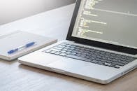 Turned-on Laptop Computer
