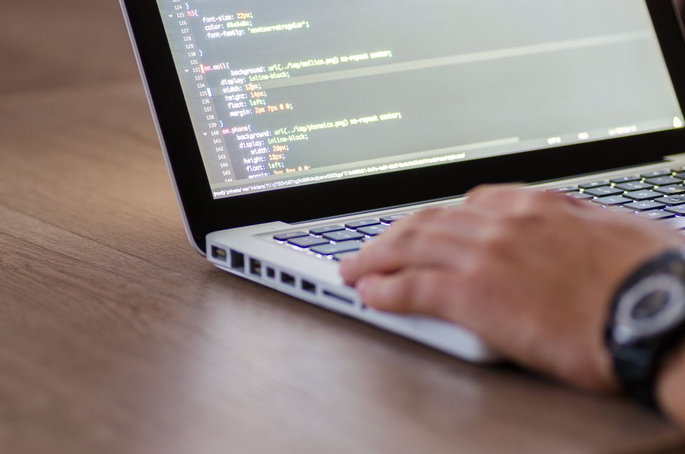 Website developer working on a modern digital experience