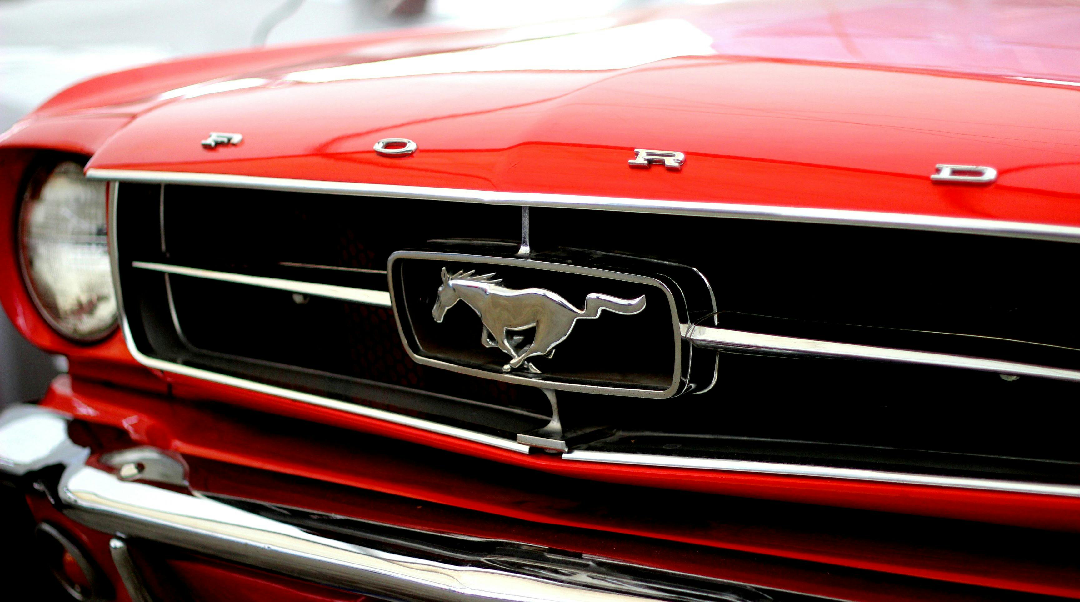 red ford mustang