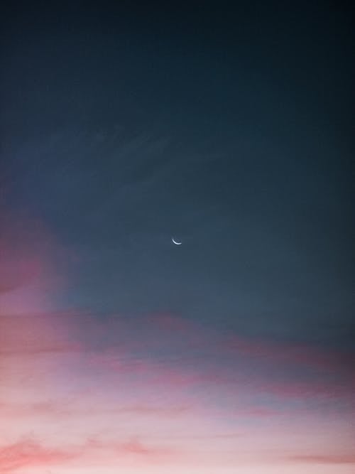 Sky with the Crescent Moon