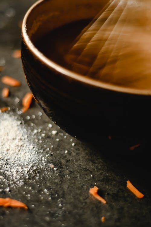 Close-up of a Wooden Bowl