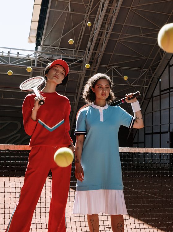 Free Athletes With Tennis Rackets Posing Stock Photo