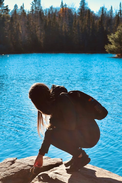 Fotobanka s bezplatnými fotkami na tému horské jazero, hory, ísť na túru