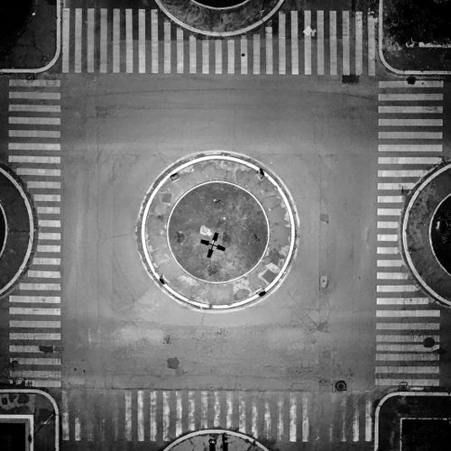 Free stock photo of black and white, drone, geometric Stock Photo
