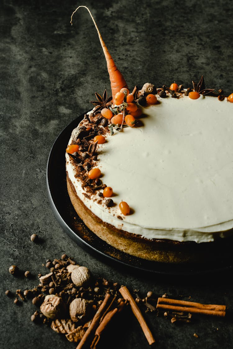 Carrot Cake With Toppings