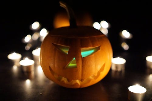 Free stock photo of carved pumpkin, creepy, ghost Stock Photo