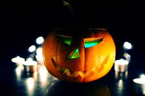Free stock photo of carved pumpkin, creepy, ghost Stock Photo