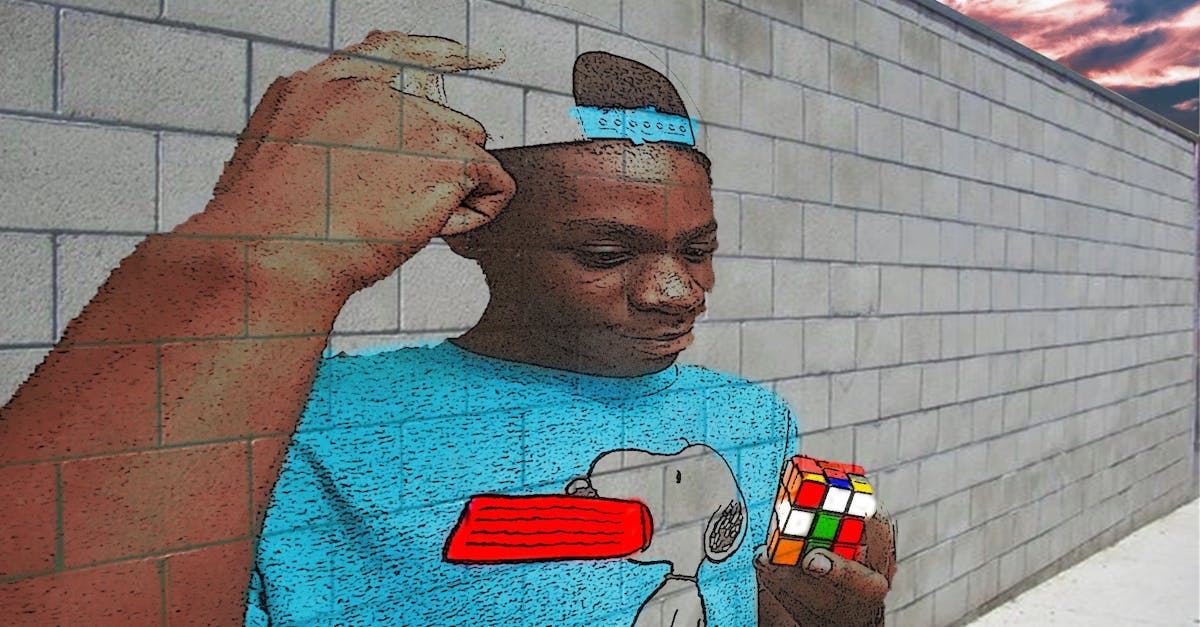 Free stock photo of brick wall, rubik\'s cube, street art