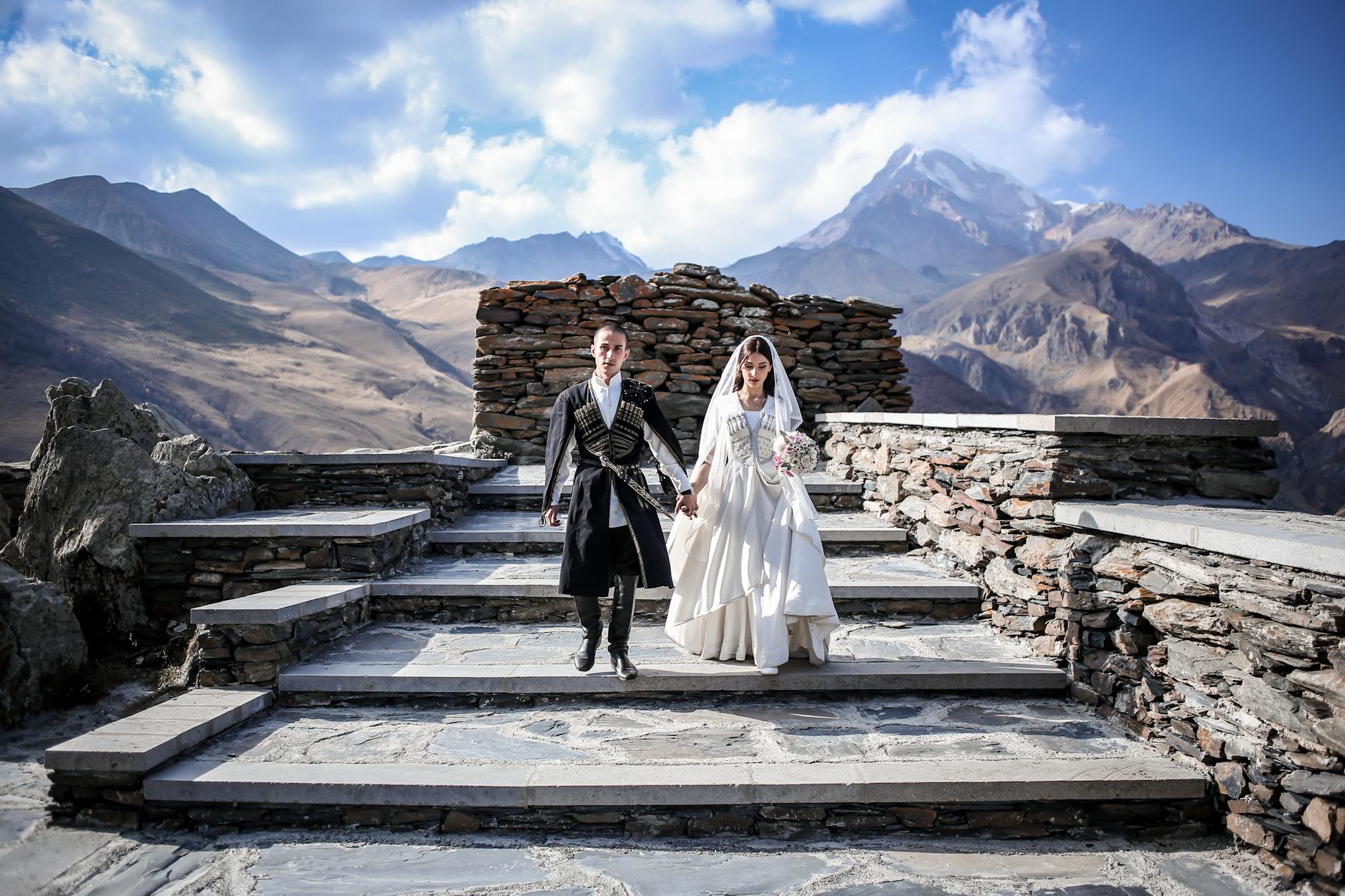 Bride and Groom in Georgia elopement
