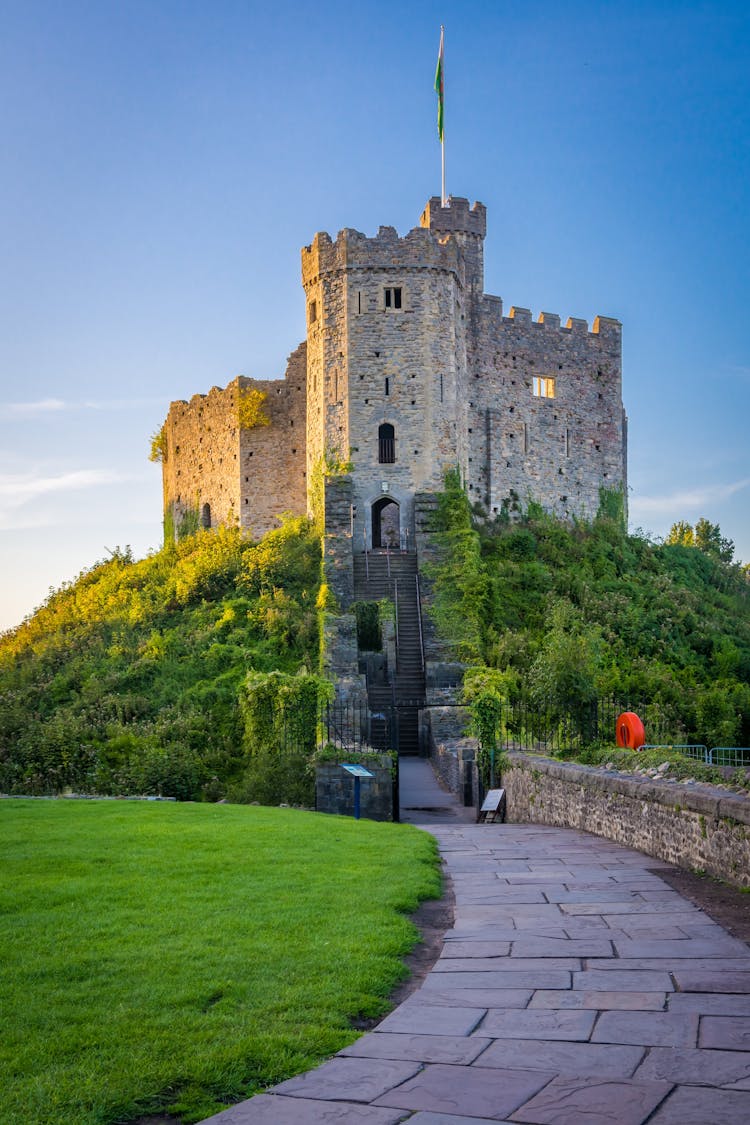 Cardiff Castle In Wales