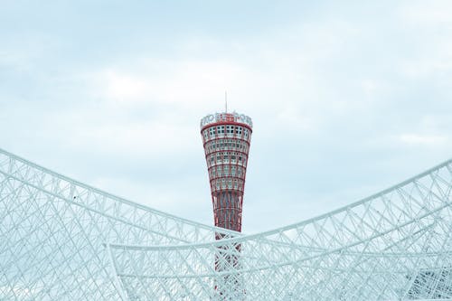 Observation tower in hyperbolic shape in central district