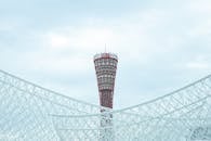 Observation tower in hyperbolic shape in central district