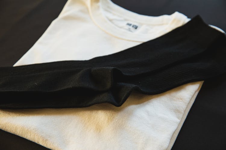 Folded Male T Shirt With Pair Of Socks