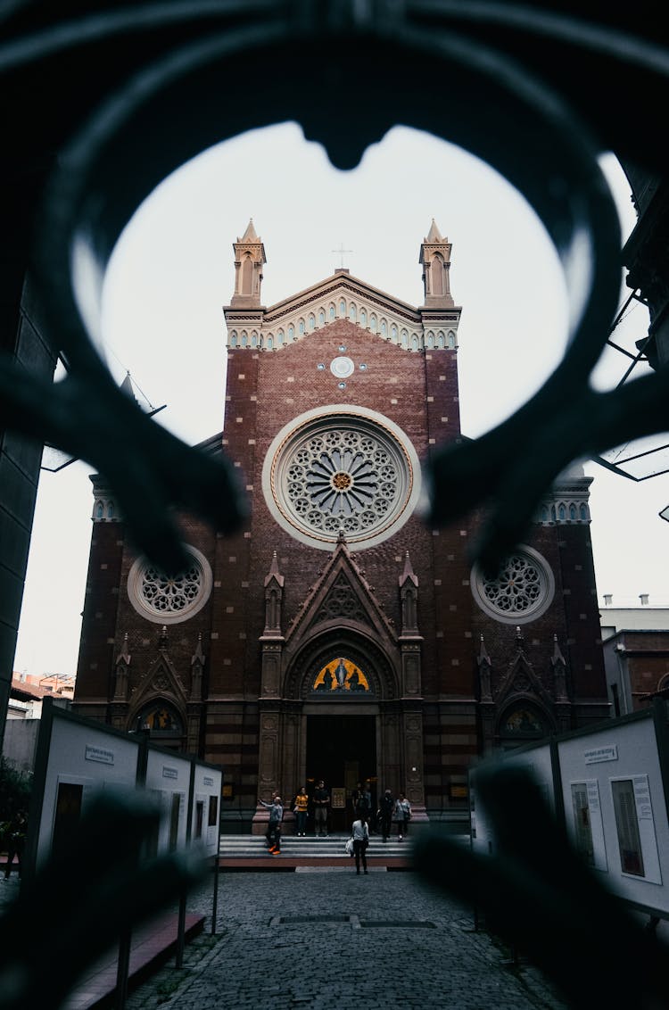 Famous Church Of Sent Anthony Of Padua Against Bright Sky