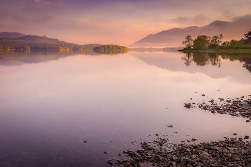 Základová fotografie zdarma na téma hory, jezero, kameny