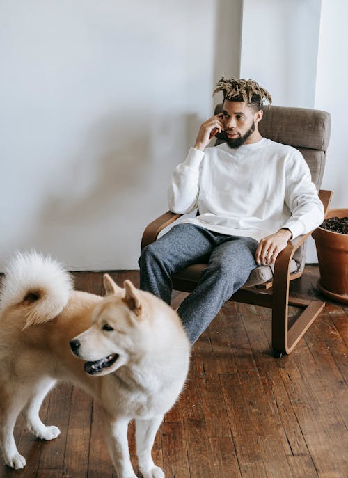 A man and his dog