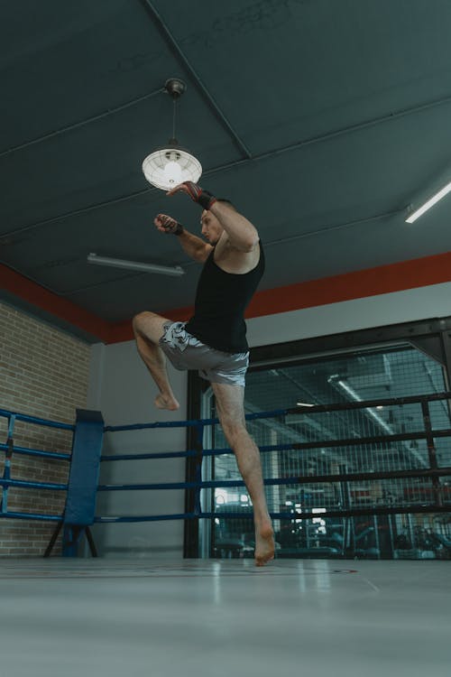 Foto profissional grátis de academia de ginástica, anel de boxe, ativo