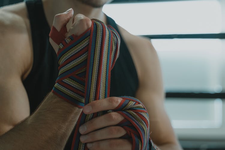 Man With Hand Wraps