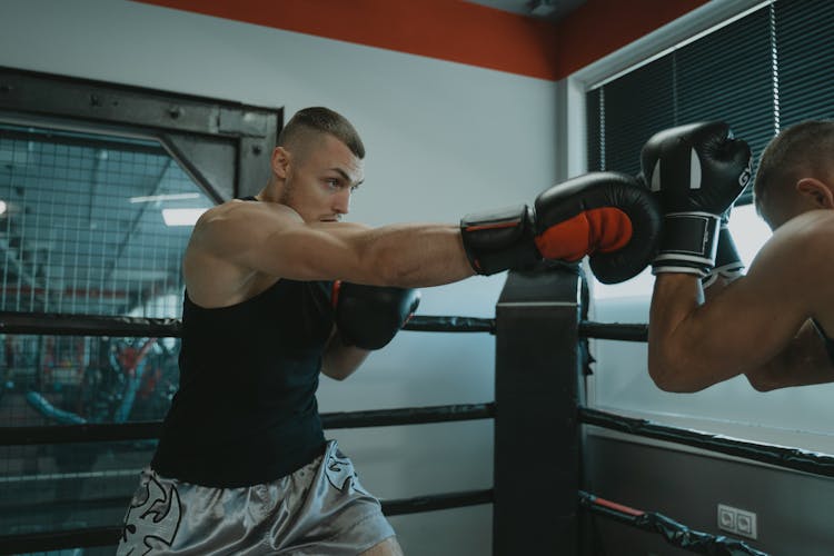 Man Punching His Opponent