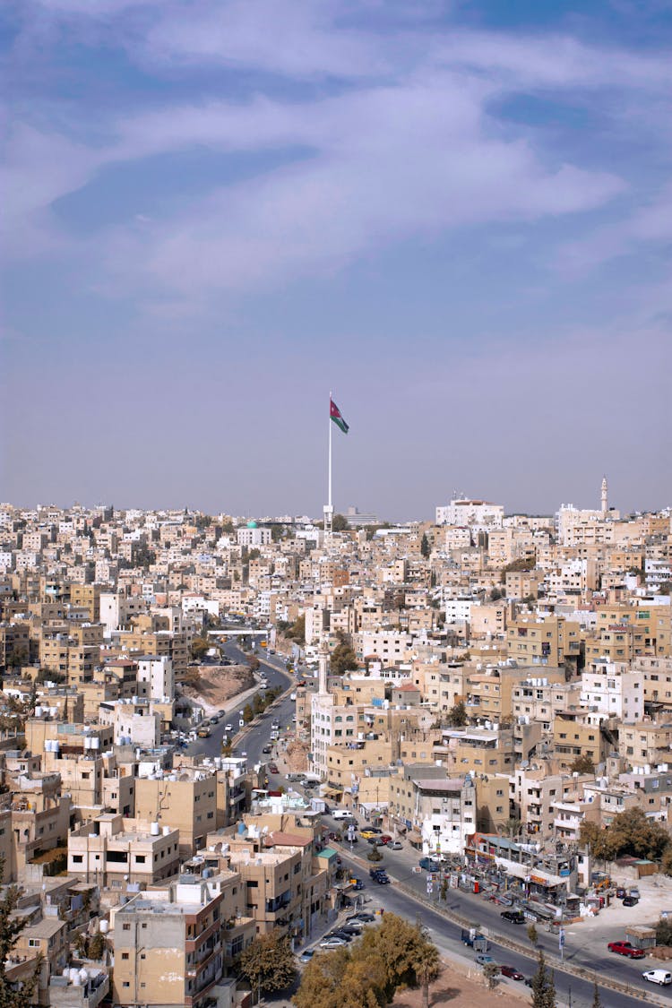 Birds Eye View Of The Amman Cityscape