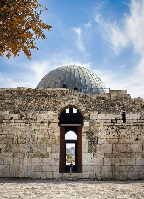 Free Explore the ancient Umayyad Palace at the Amman Citadel, a historic landmark in Jordan. Stock Photo