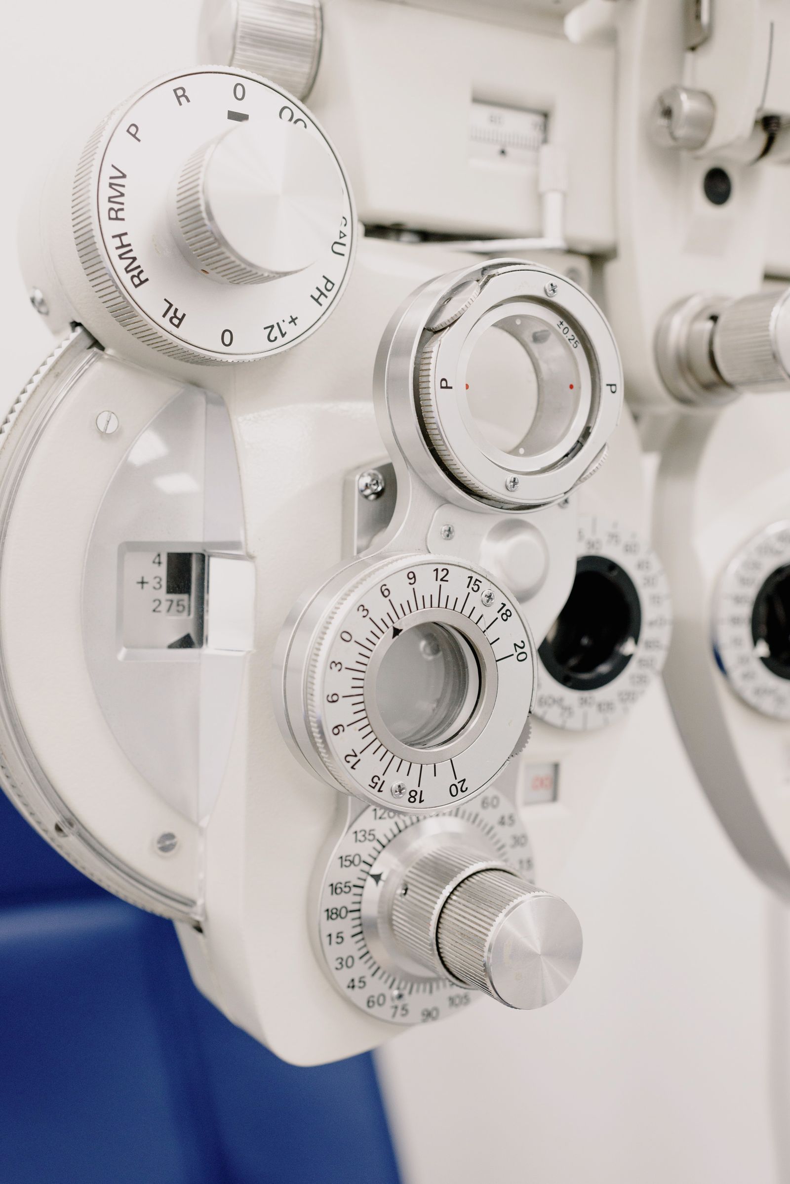Bright modern optometry clinic interior