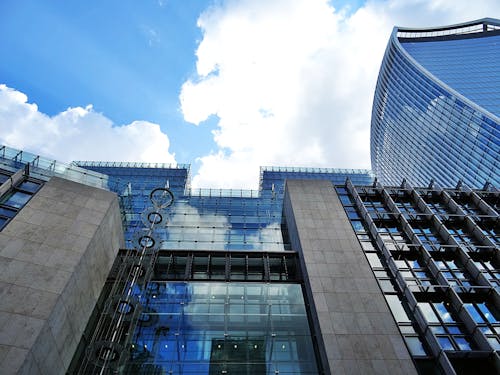 Worm's Eye View of Buildings