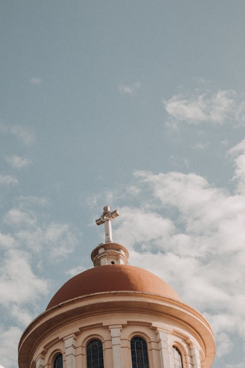 Cross on dome of church