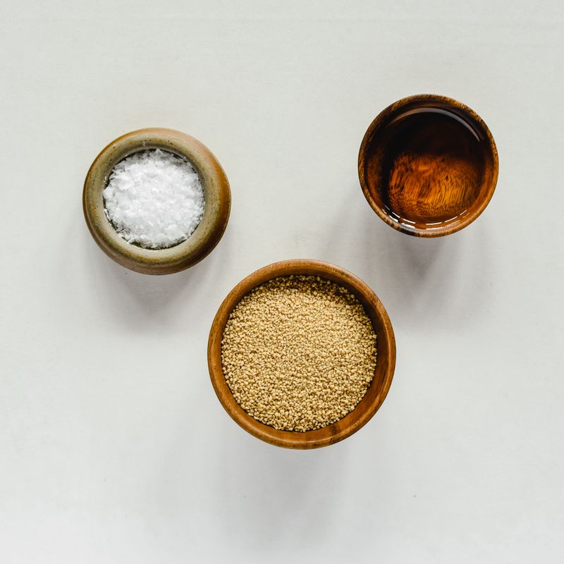 Korean Sesame Oil and Toasted Perilla Leaf Rice