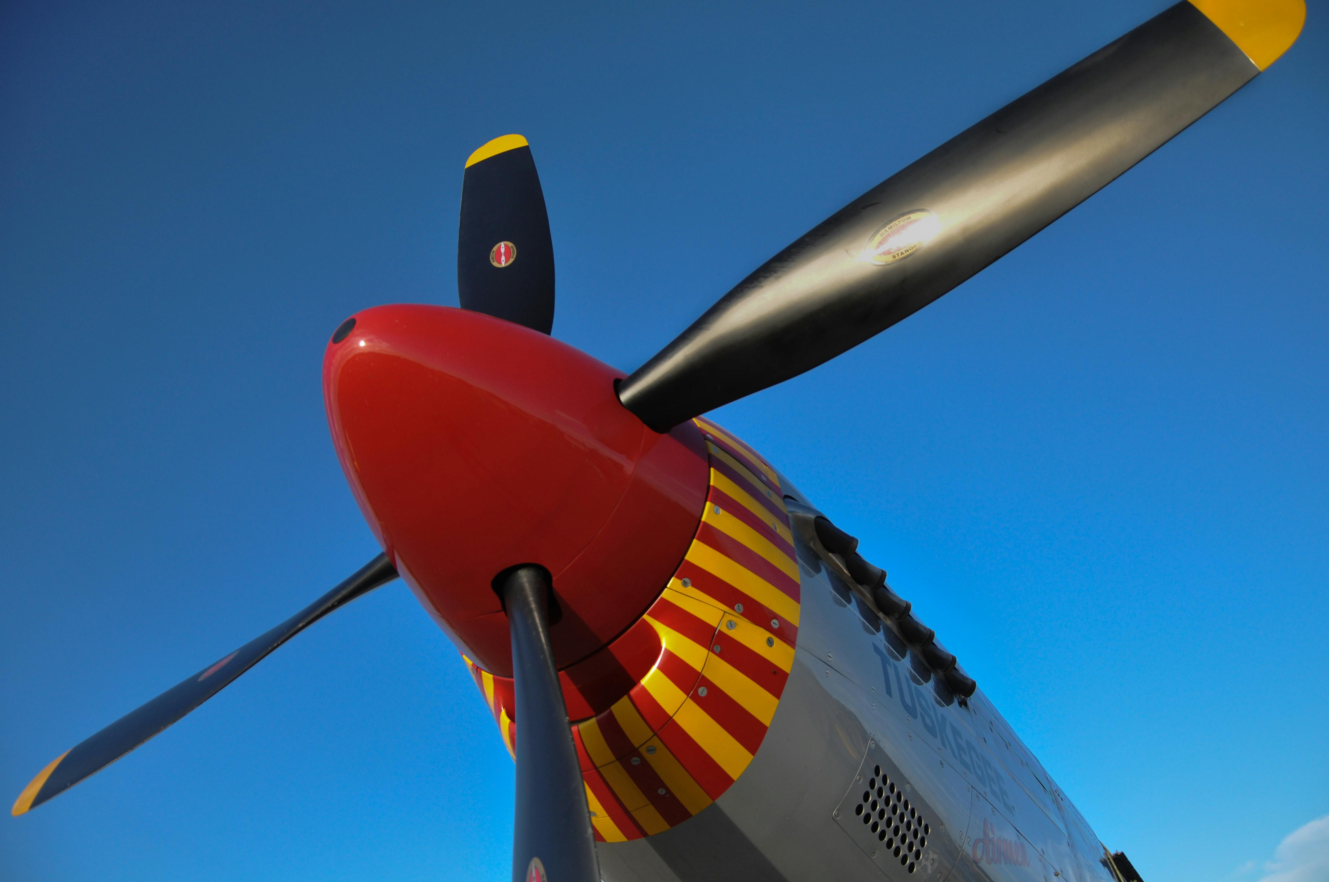 Free stock photo of aircraft propellers, mustang p51, mustang p51c