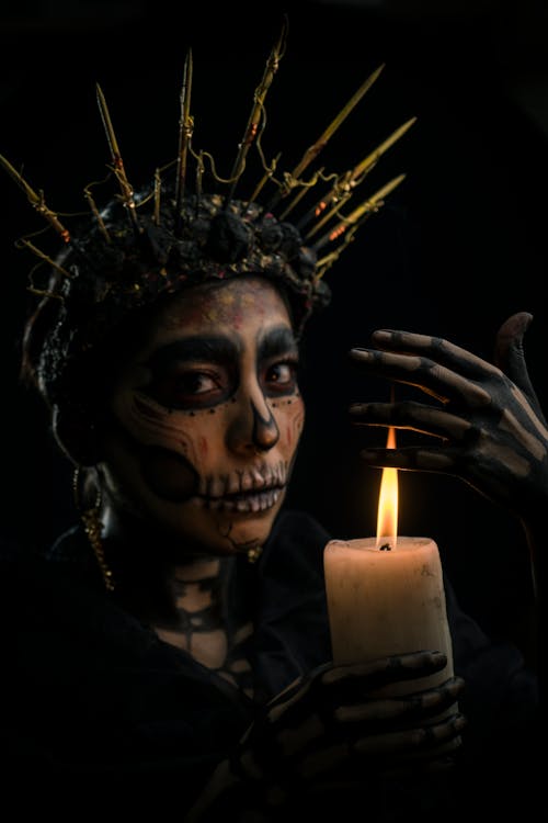 Fotos de stock gratuitas de arte de la cara, de miedo, dia de los muertos