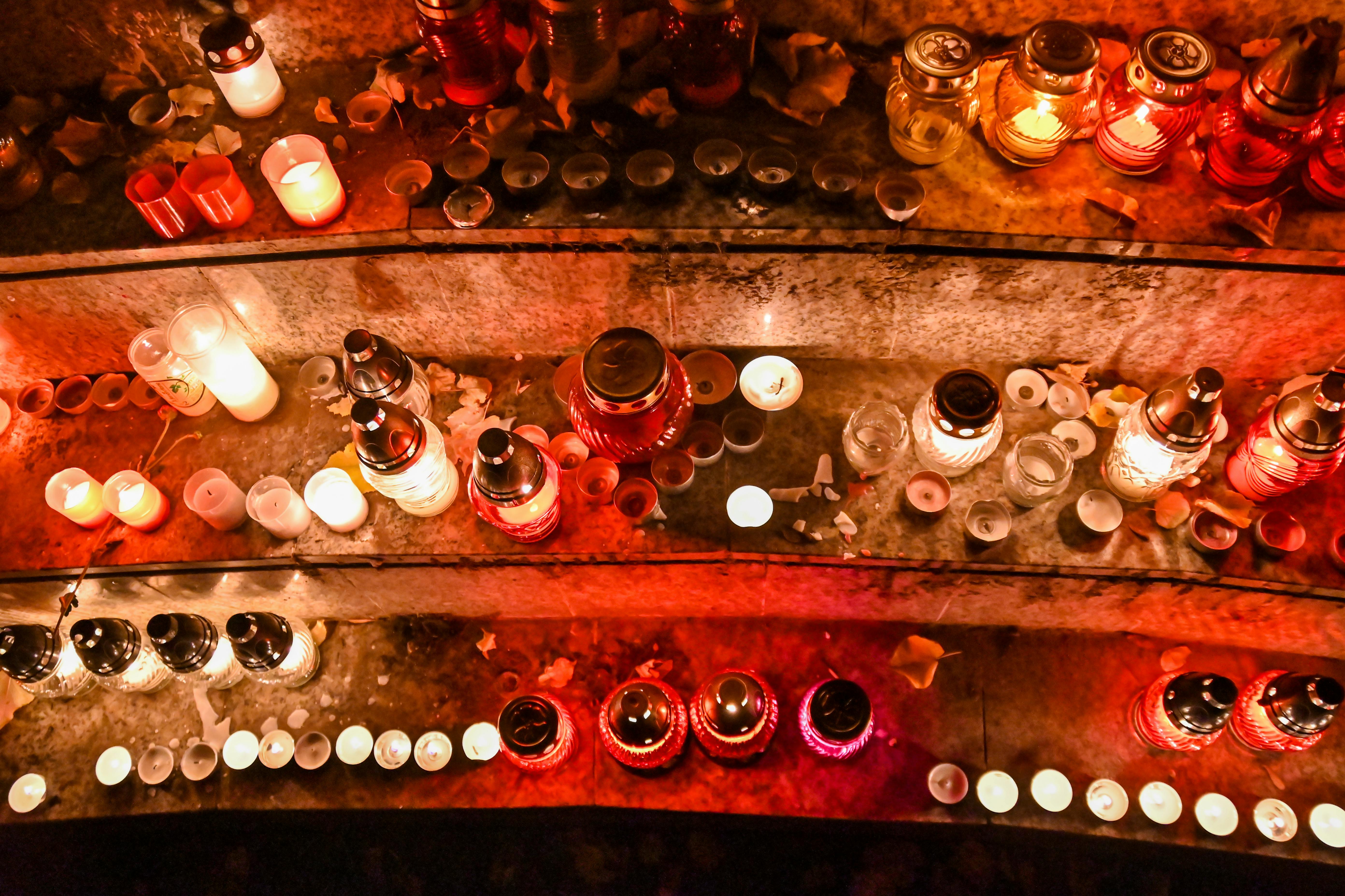 Lighted Candles on the Stairs · Free Stock Photo