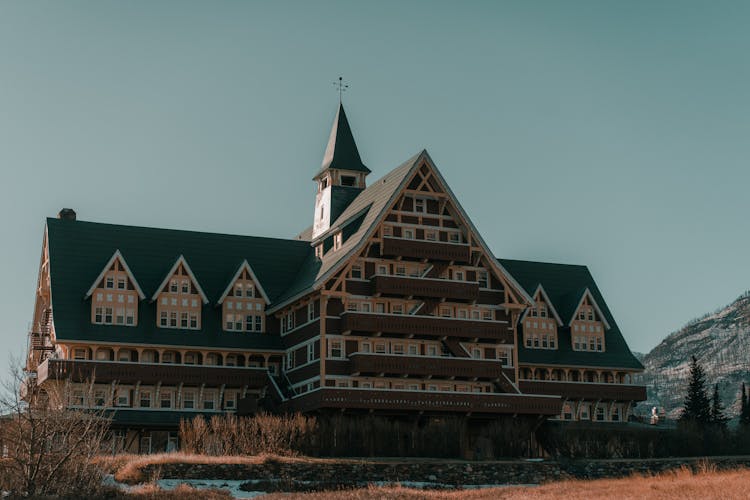 Wide Shot Of Prince Of Wales Hotel