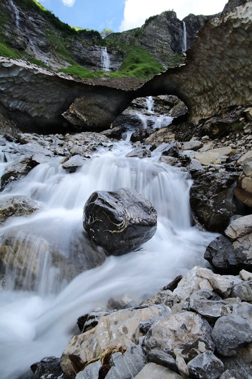 
Water Flowing on a Rocky River
