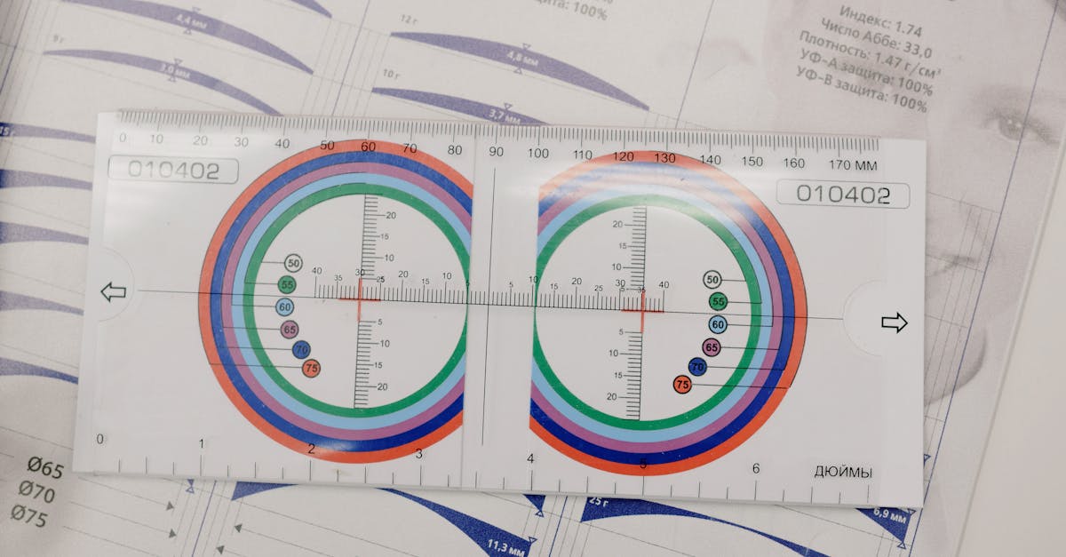 Lens Ruler with Scale and Illustration on Desk · Free Stock Photo