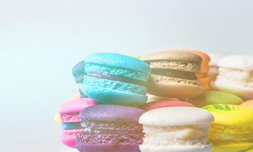 Free Pile of French Macarons Stock Photo