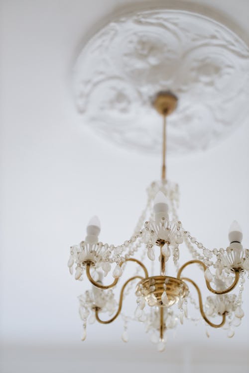 White and Gold Chandelier