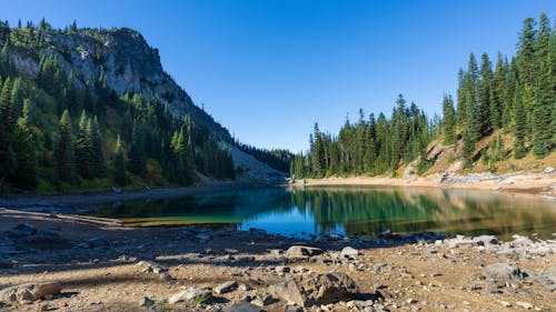 Základová fotografie zdarma na téma fotografie přírody, hora, jezero