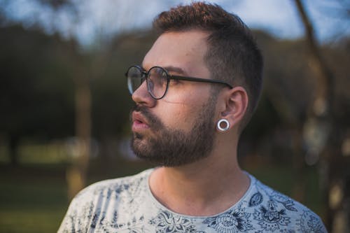 Man Taking Selfie Outdoors