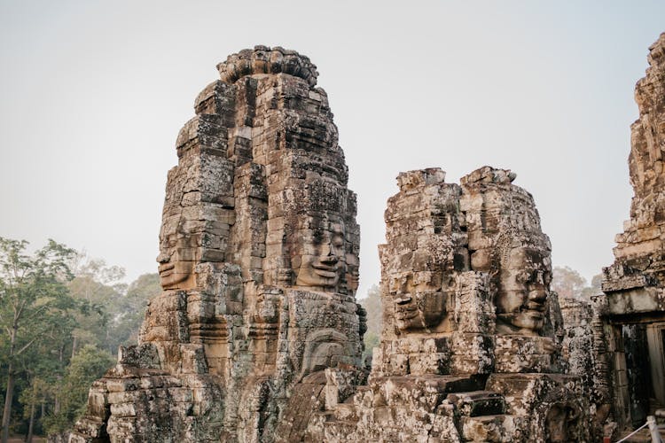 The Bayon Temple In Siem Reap