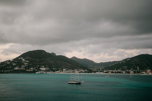 Základová fotografie zdarma na téma člun, hory, jachta