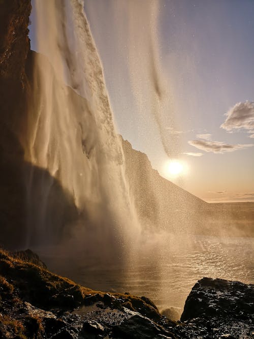 Immagine gratuita di alba, cascata, cascate