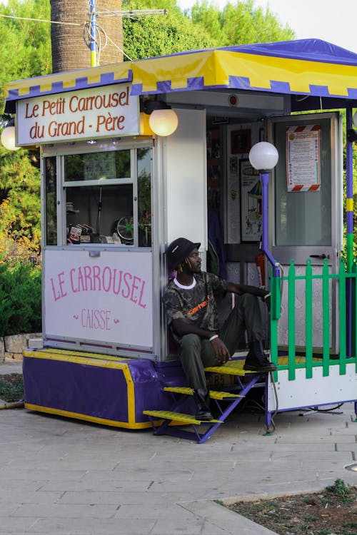 Immagine gratuita di afro-americano, bancarella di cibo, carrello del cibo