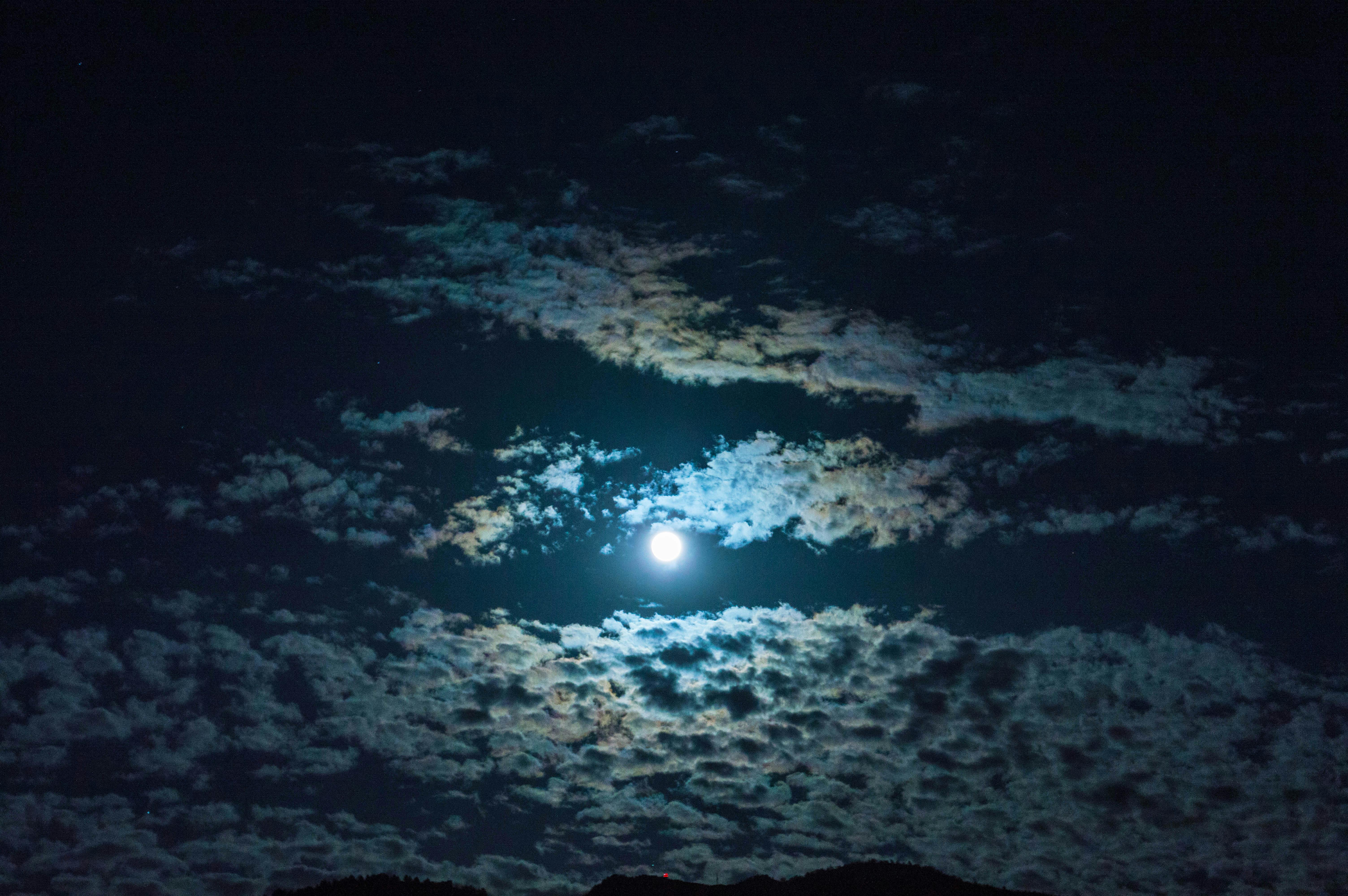 moon light in night