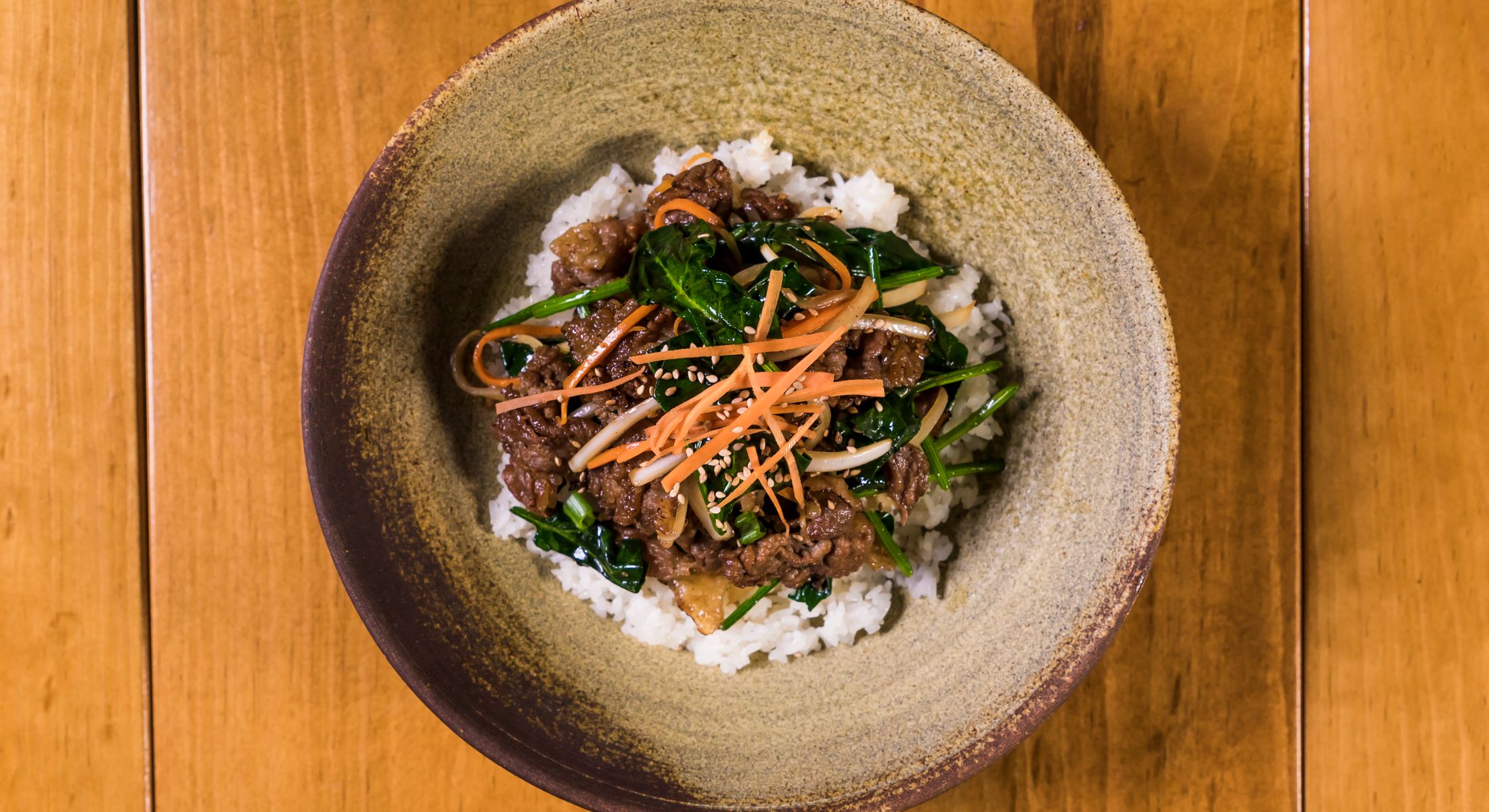 Bulgogi beef bowl from Snack Corner